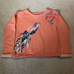 Girl Gymboree Sweatshirt with Embellished Bird